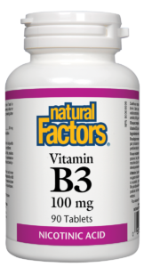NATURAL FACTORS B3 NICOTINIC ACID 100mg 90tabs