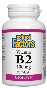 NATURAL FACTORS B2 RIBOFLAV 100mg 90tabs